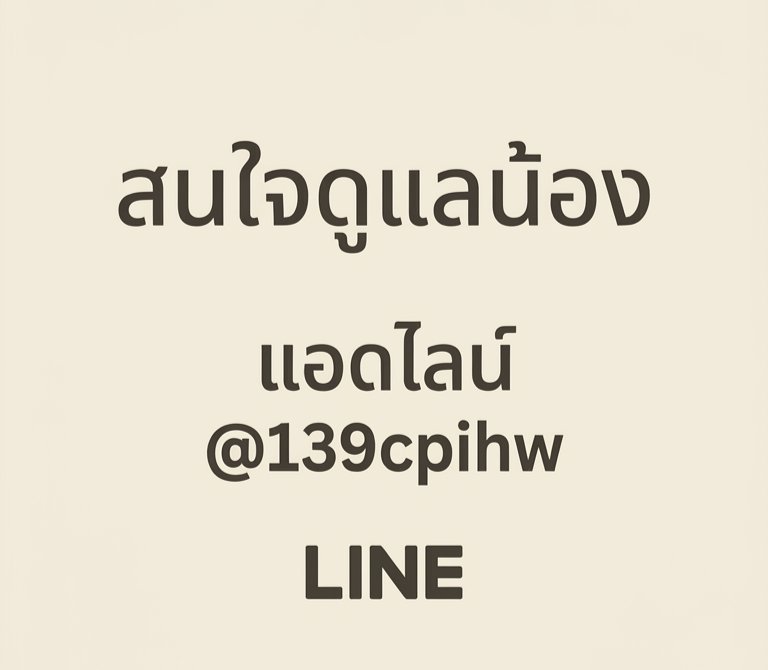 เพื่อนชายท่านไหนอยากดูเเลน้องบ้าง